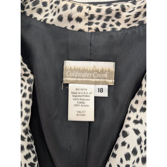Coldwater Creek Women's Blazer Suit Jacket SIze 18 Black Business Career - Picture 5 of 12